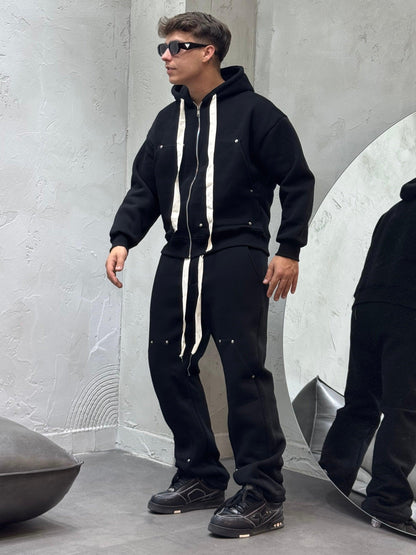 CARPENTER BLACK TRACKSUIT COORDINATE