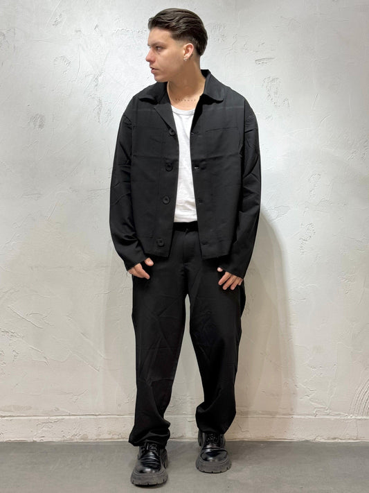 COORDINATO FRAYED BLACK