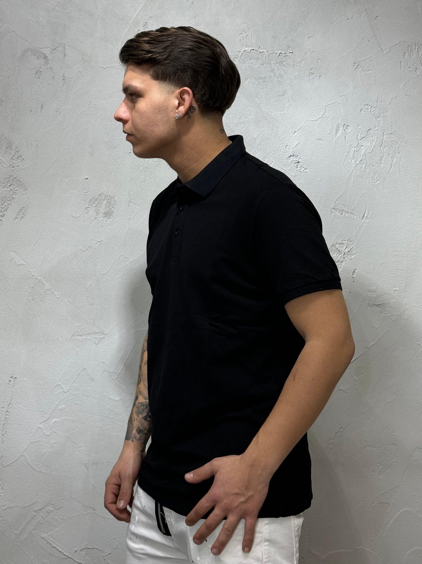 POLO COTTON BLACK