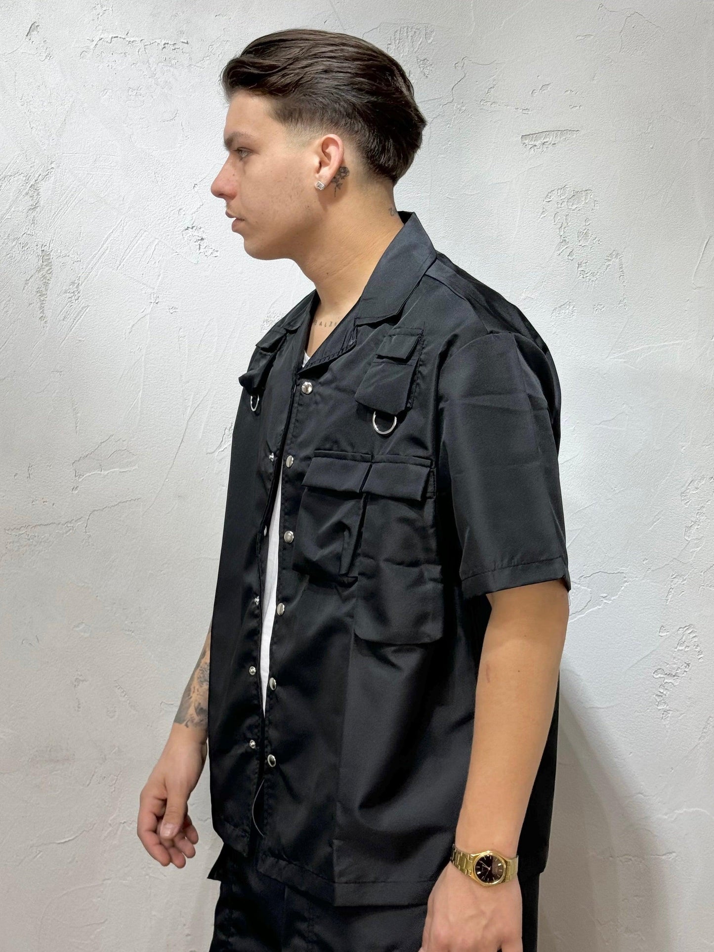 COORDINATO SHORT SLEEVES KOBE BY HYDO BLACK