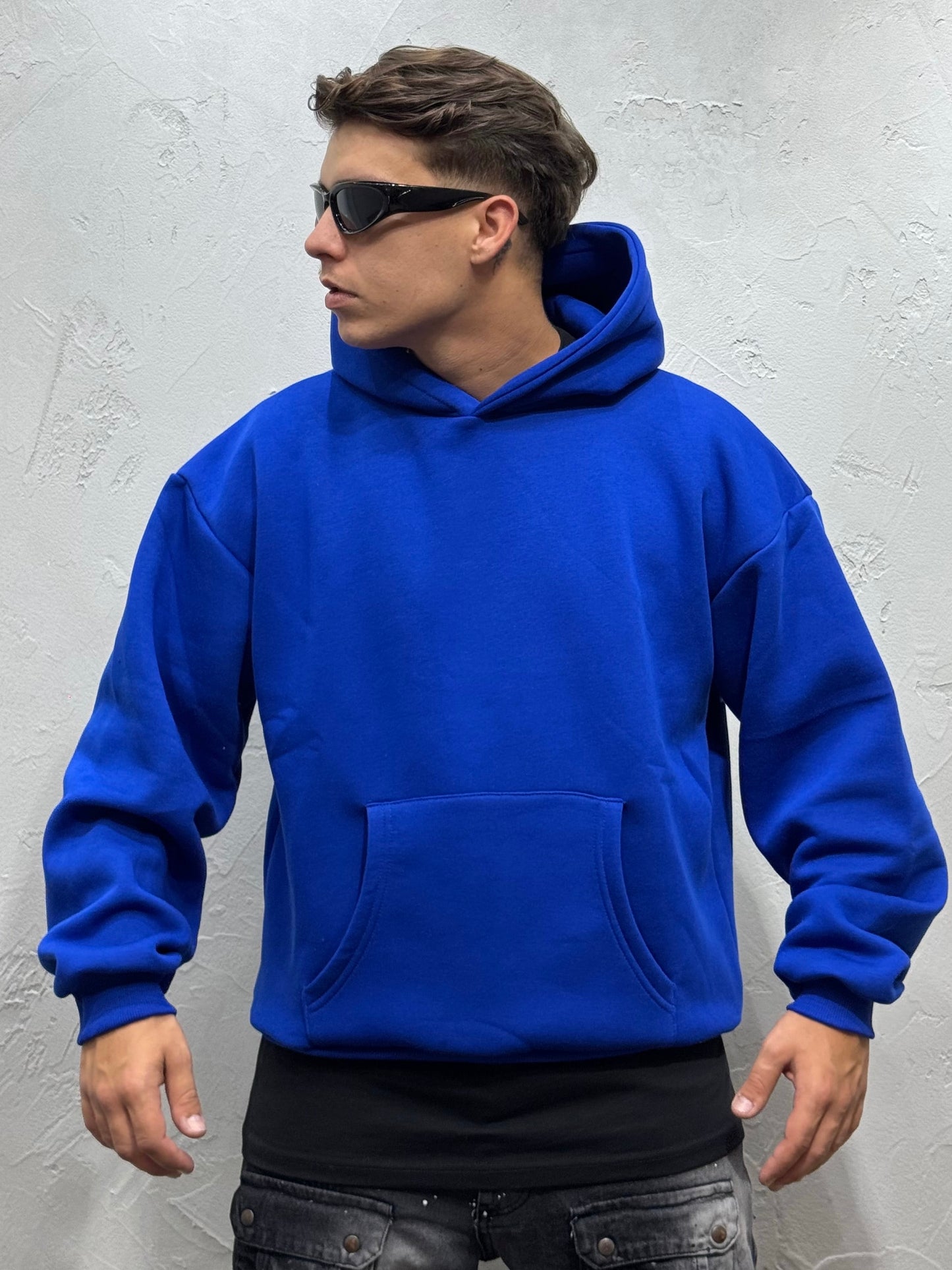 HOODIE BOXY FIT BLU ROYAL