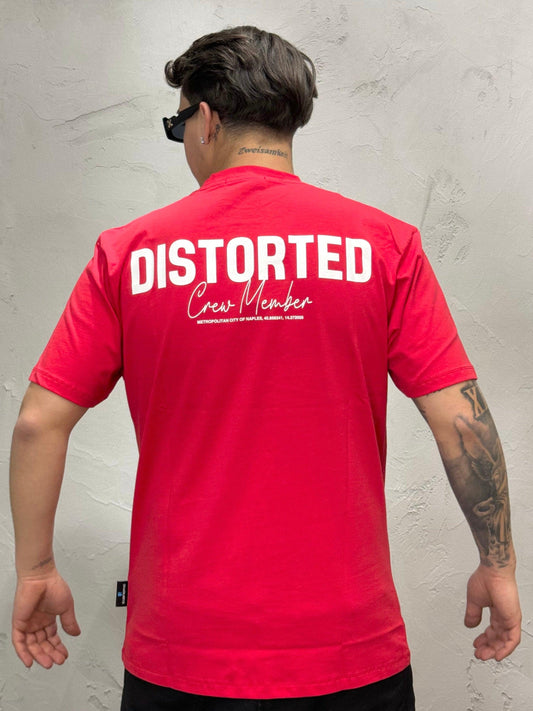 DISTORTED T-SHIRT BY CNTC RED