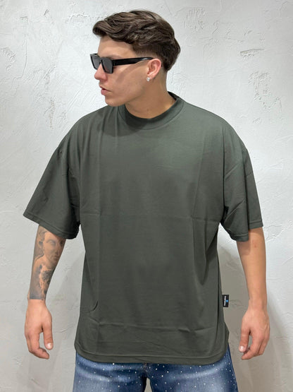 CROP FIT WONDERLUST T-SHIRT MILITARY GREEN