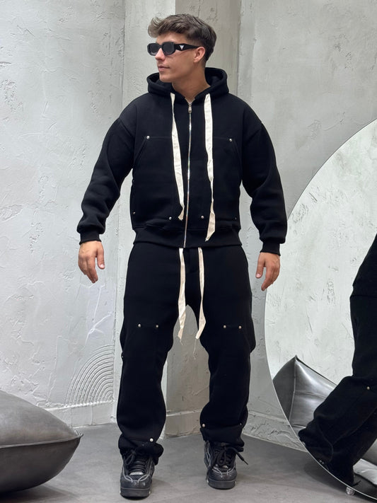 CARPENTER BLACK TRACKSUIT COORDINATE