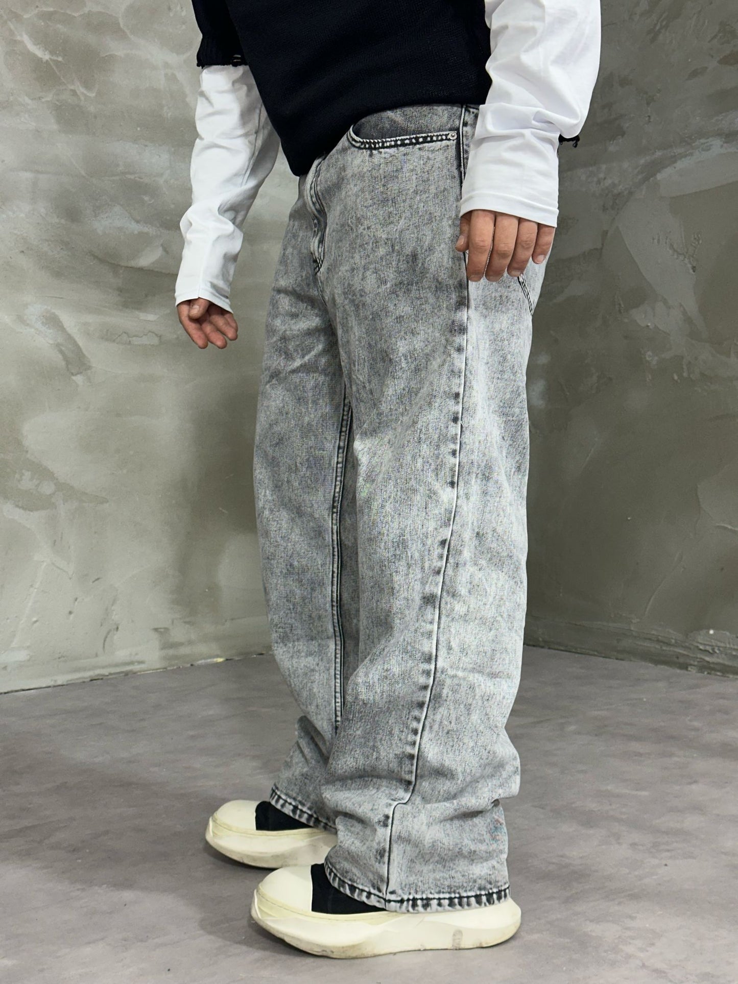 BAGGY FIT MARBLE EFFECT